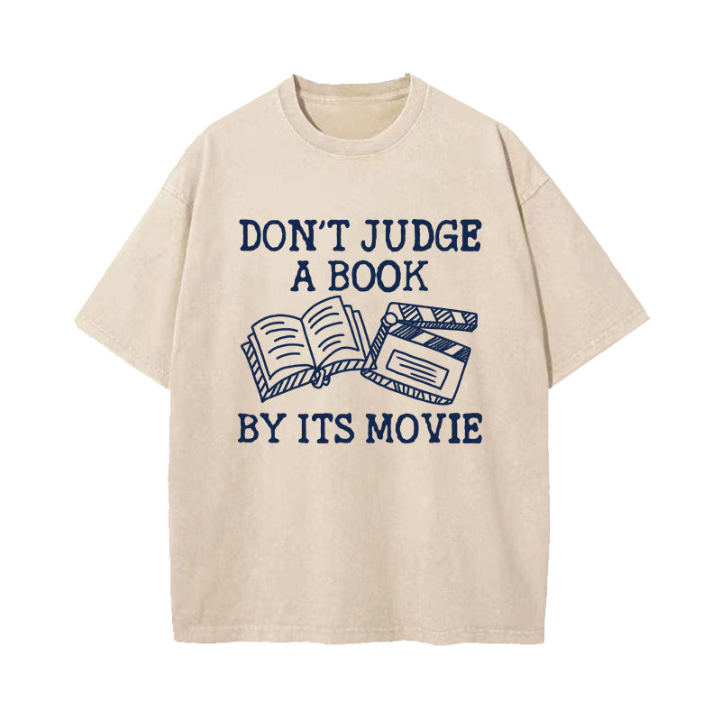 Don't Judge A Book By Its Cover Washed T-Shirt