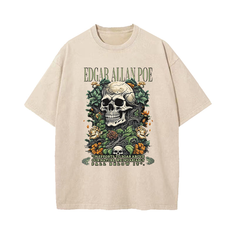 In Efforts To Soar Above Our Nature We Invariably Fall Below It Washed T-Shirt