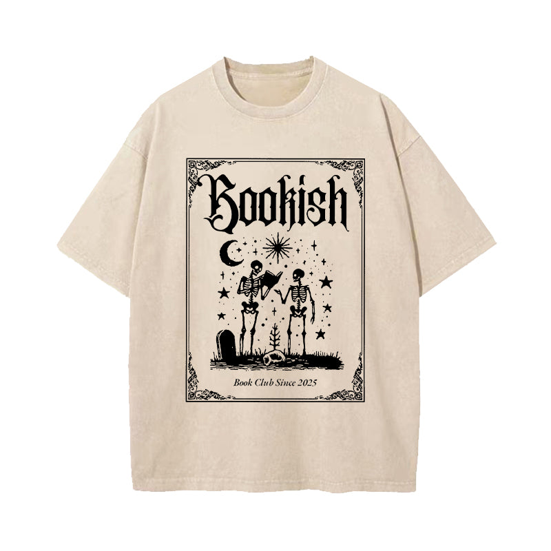 Bookish Book Club Since 2025 Washed T-Shirt