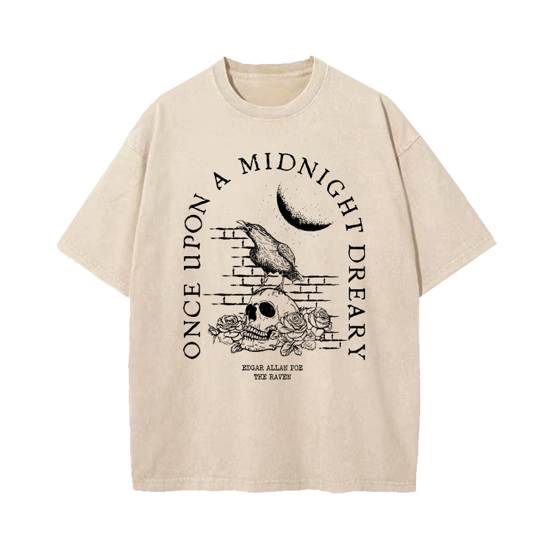 Once Upon A Midnight Dreary Washed T-Shirt