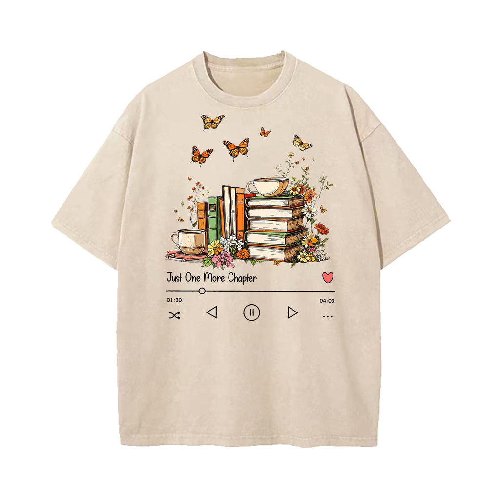 Just One More Chapter Washed T-Shirt