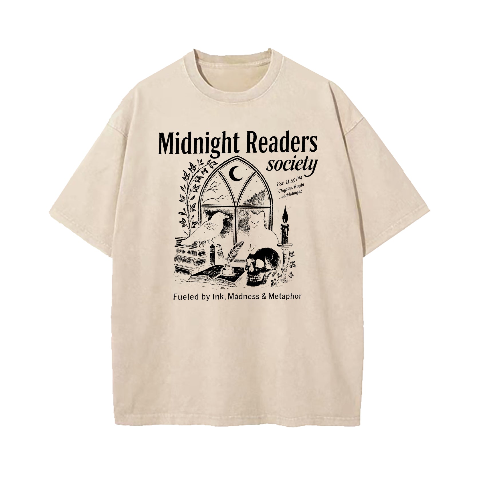 Midnight Reading Society Washed T-Shirt