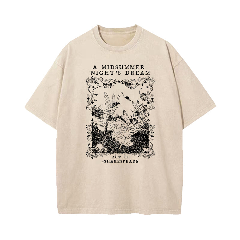 A Midsummer Nights Dream Shakespeare Washed T-Shirt