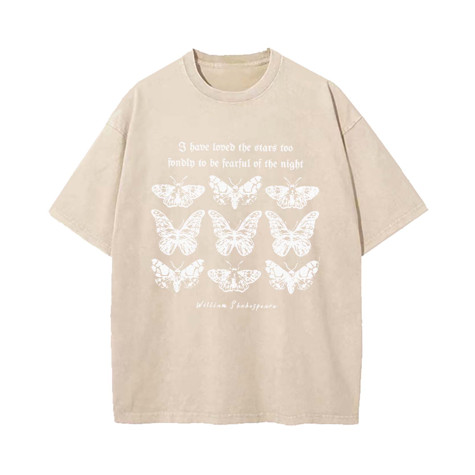 Shakespeare Moth Washed T-Shirt