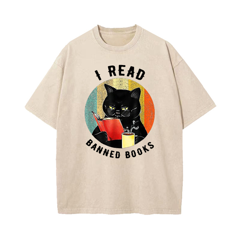 I Read Banned Books Washed T-Shirt