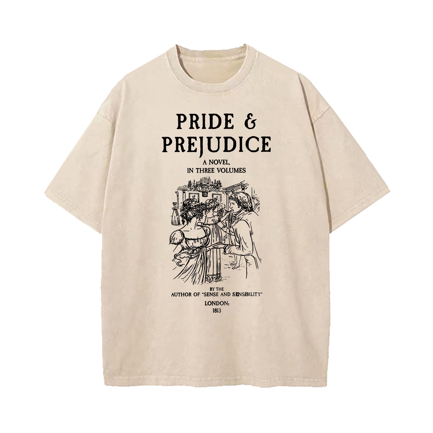 Pride And Prejudice Jane Austen Washed T-Shirt