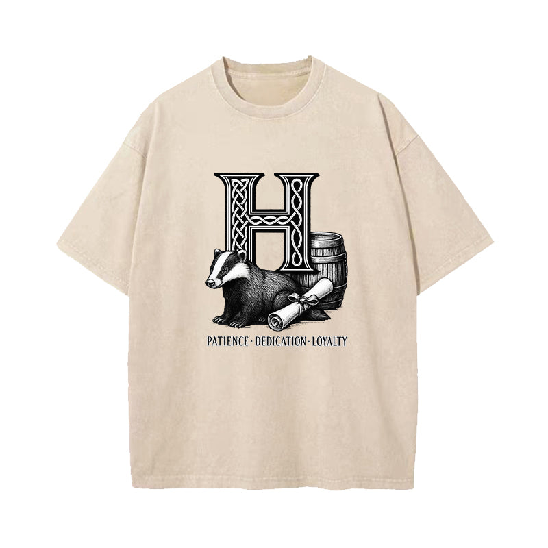 Wizard House Hufflepuff Washed T-Shirt