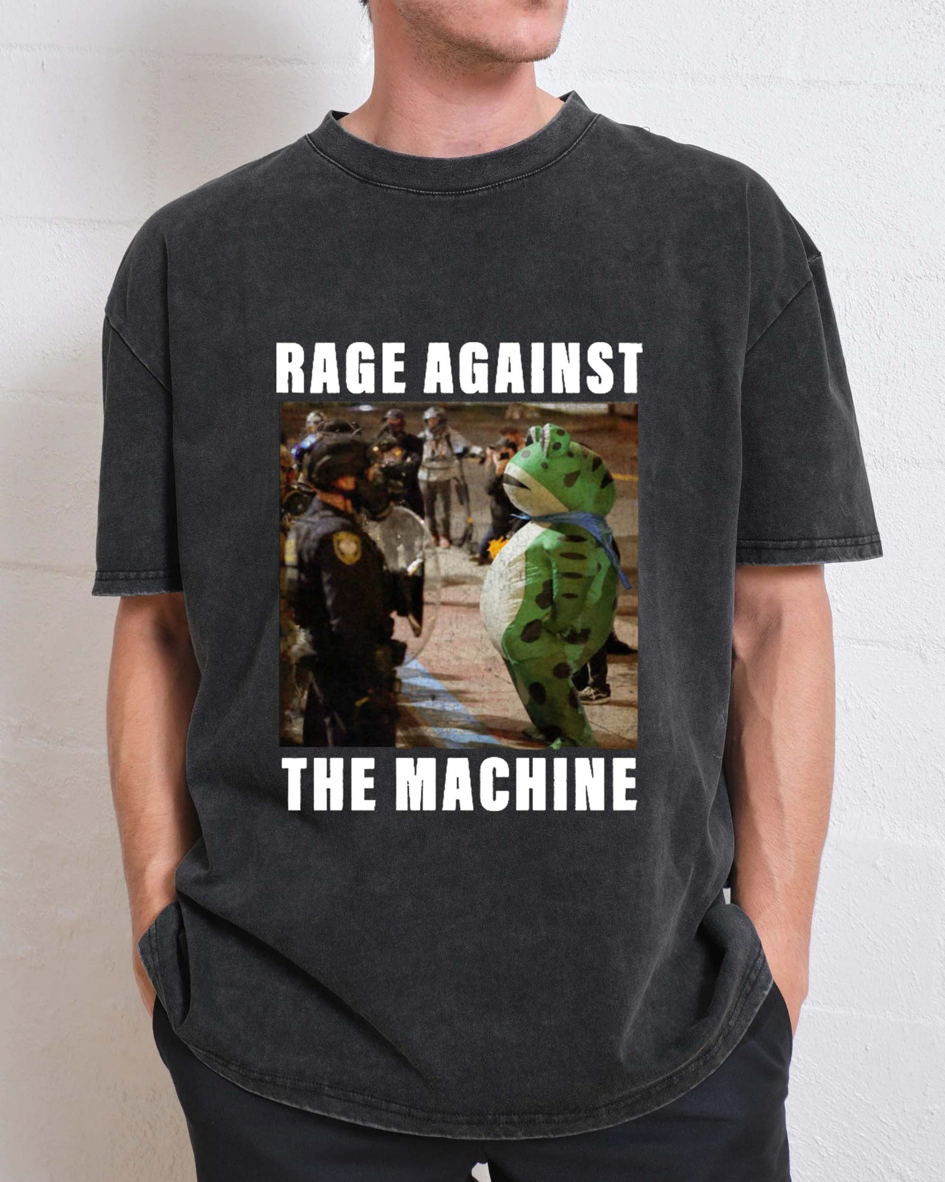 Vintage Portland-Frog Protest Rage Against Machine T-Shirt
