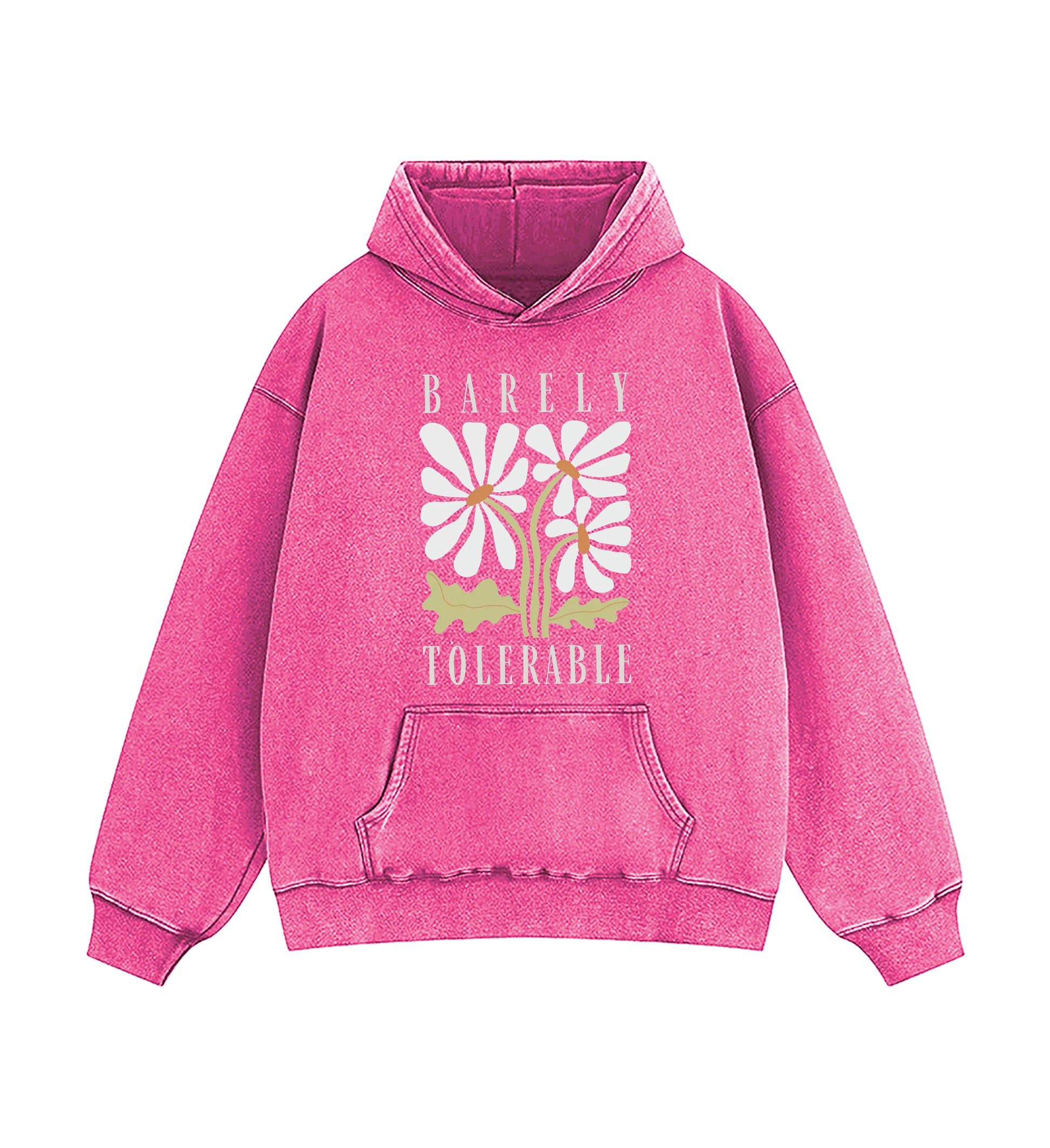Pride and Prejudice Quote Barely Tolerable Washed Hoodie