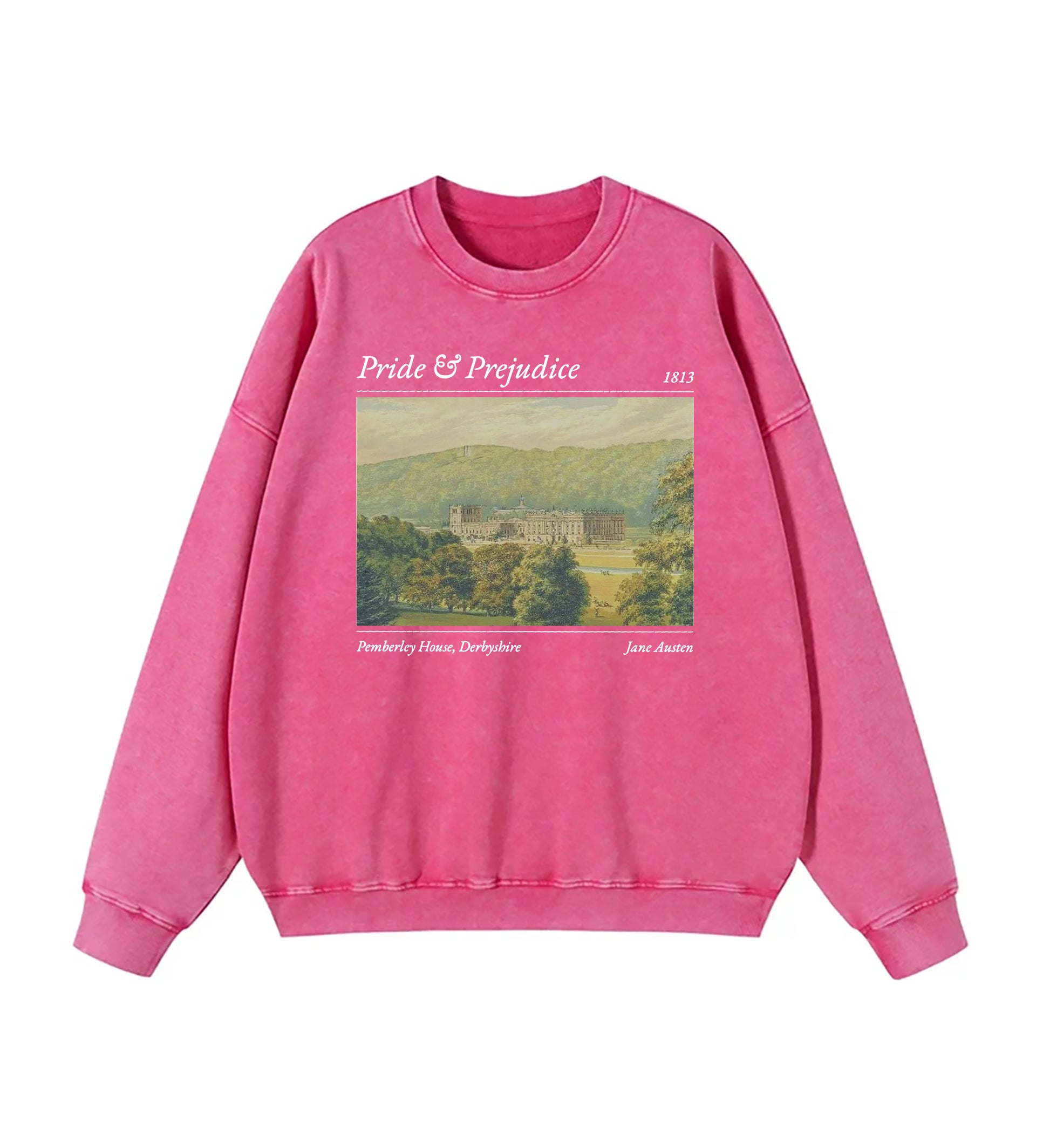 Pride And Prejudice Pemberley House Washed Sweatshirt