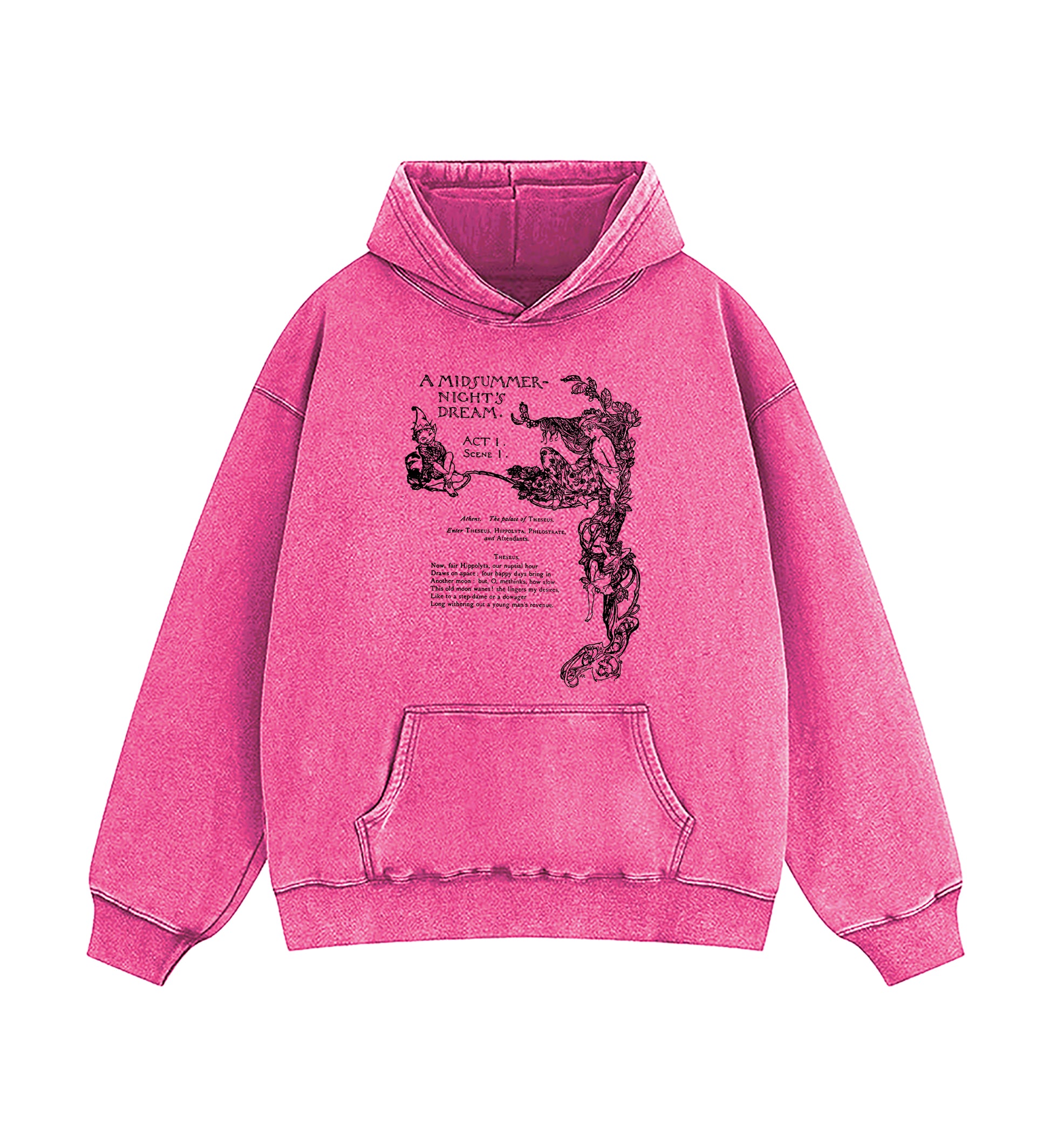 Shakespeare Literature Poet Washed Hoodie