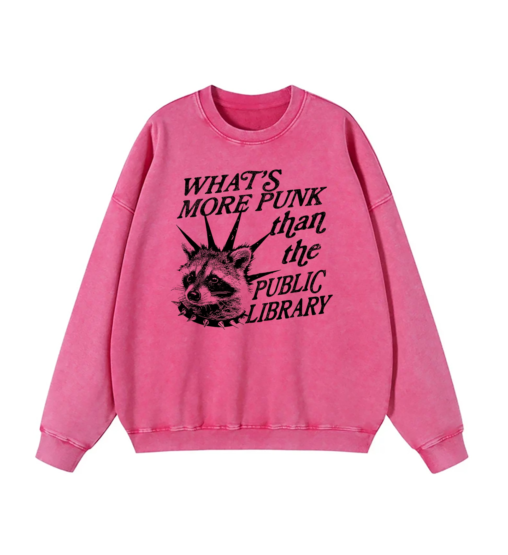 What's More Punk Than The Public Library Washed Sweatshirt