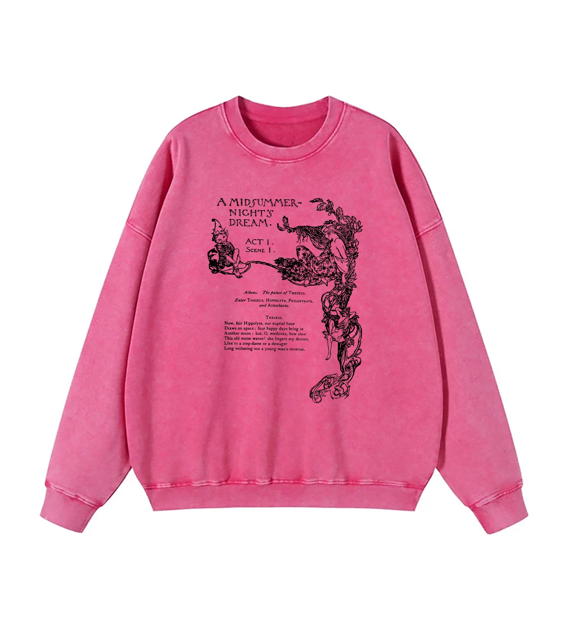 Shakespeare Literature Poet Washed Sweatshirt