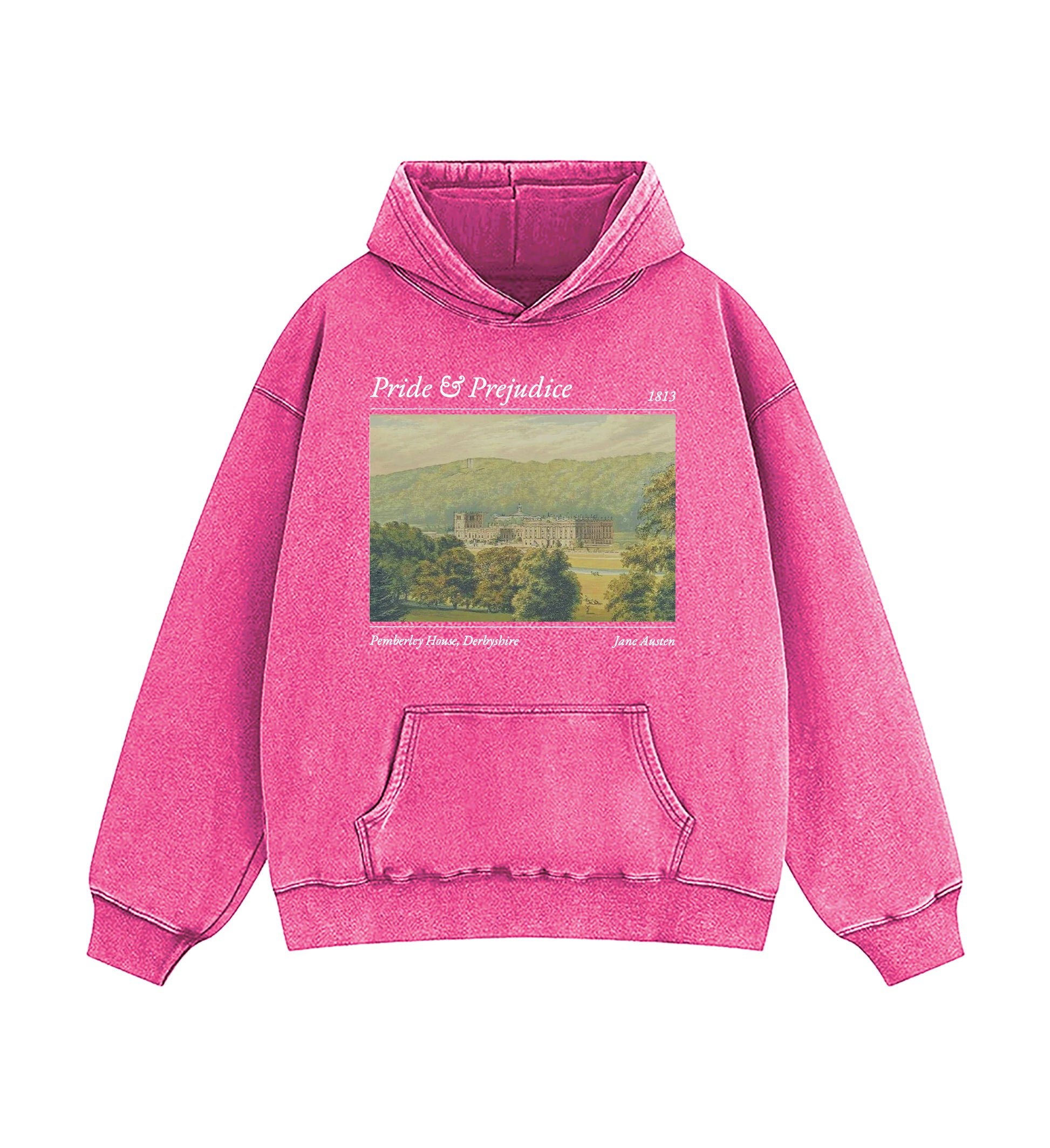 Pride And Prejudice Pemberley House Washed Hoodie